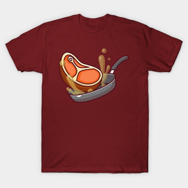 COOKING BEEF T-Shirt by fflat hds